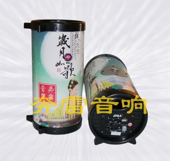 供应5寸古典式汽车低音炮 汽车音响 车载低音炮 有源插卡低音炮